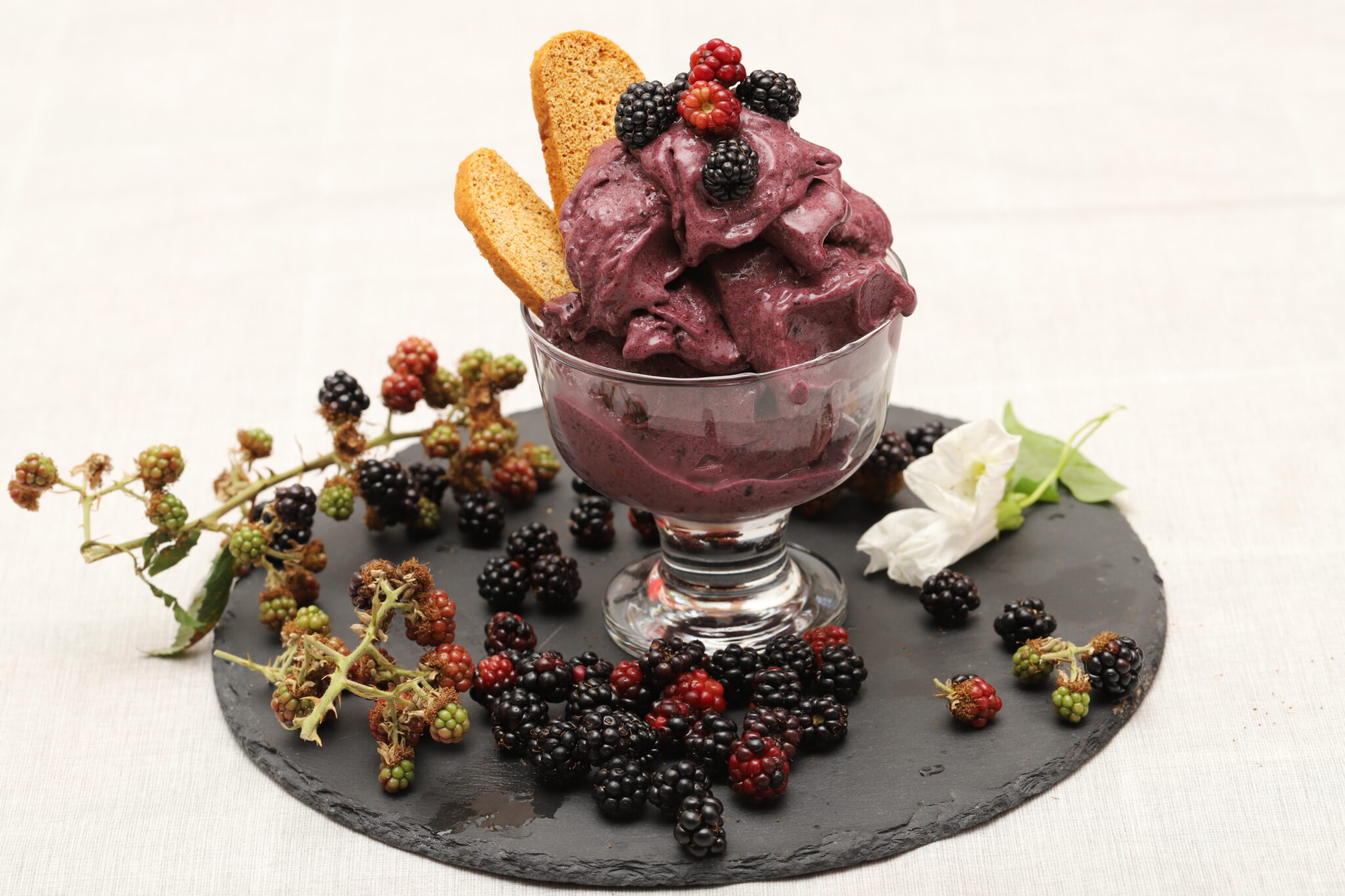 gelato di more senza zucchero
