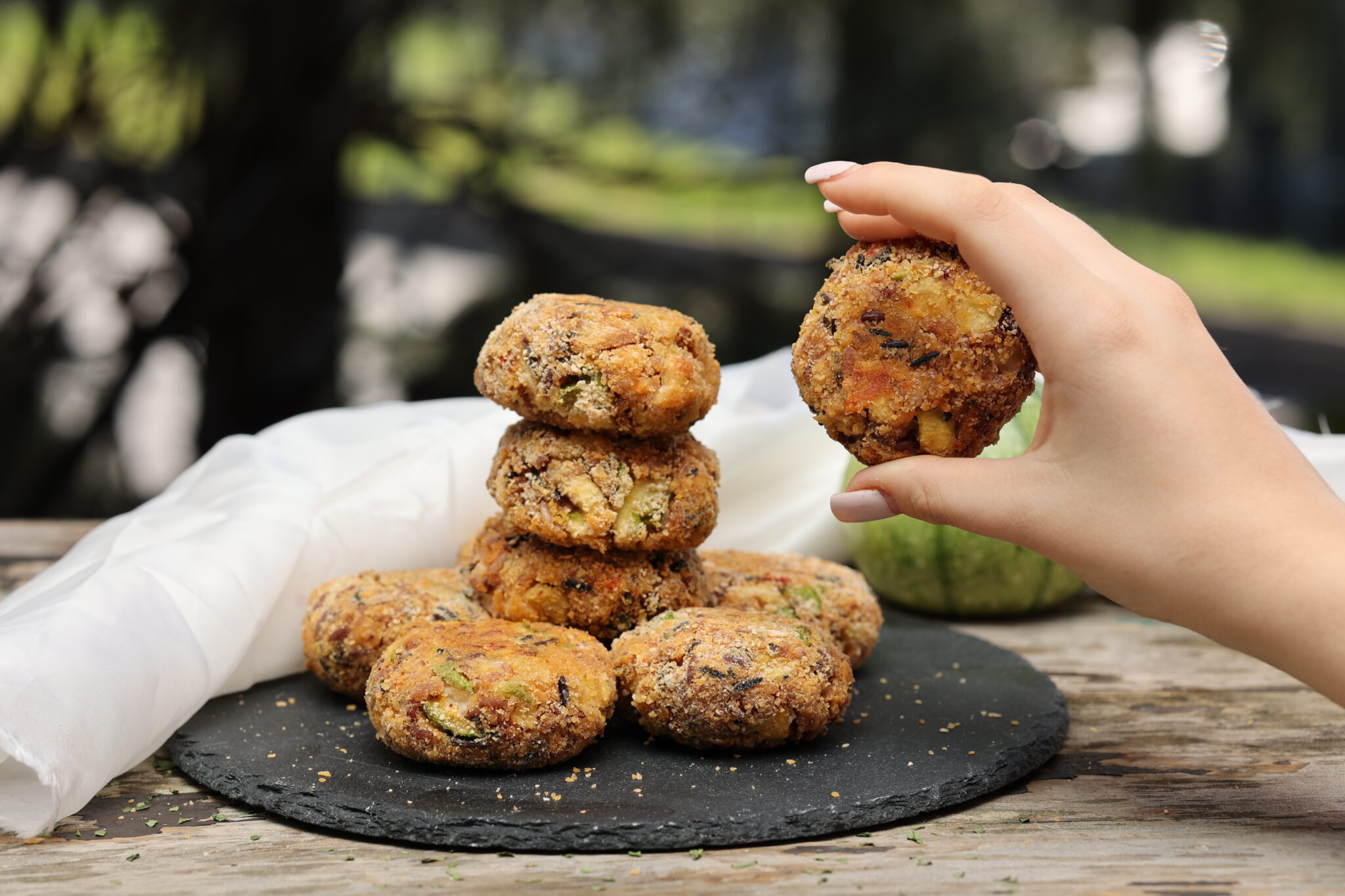 polpette di riso con verdure