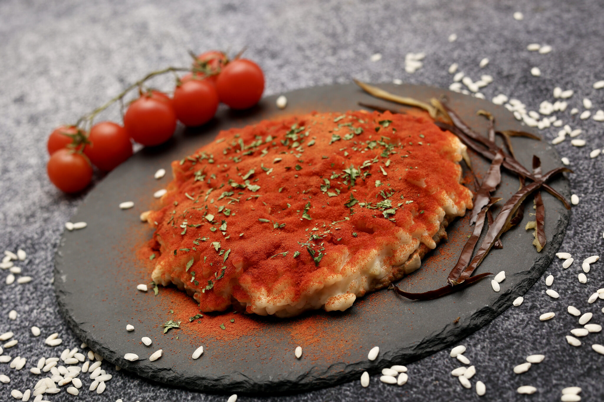 La parmigiana in un risotto ricetta di Felix Lo Basso