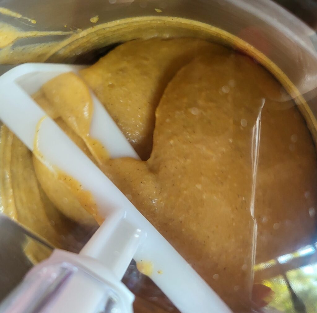 Mantecatura del gelato alla zucca