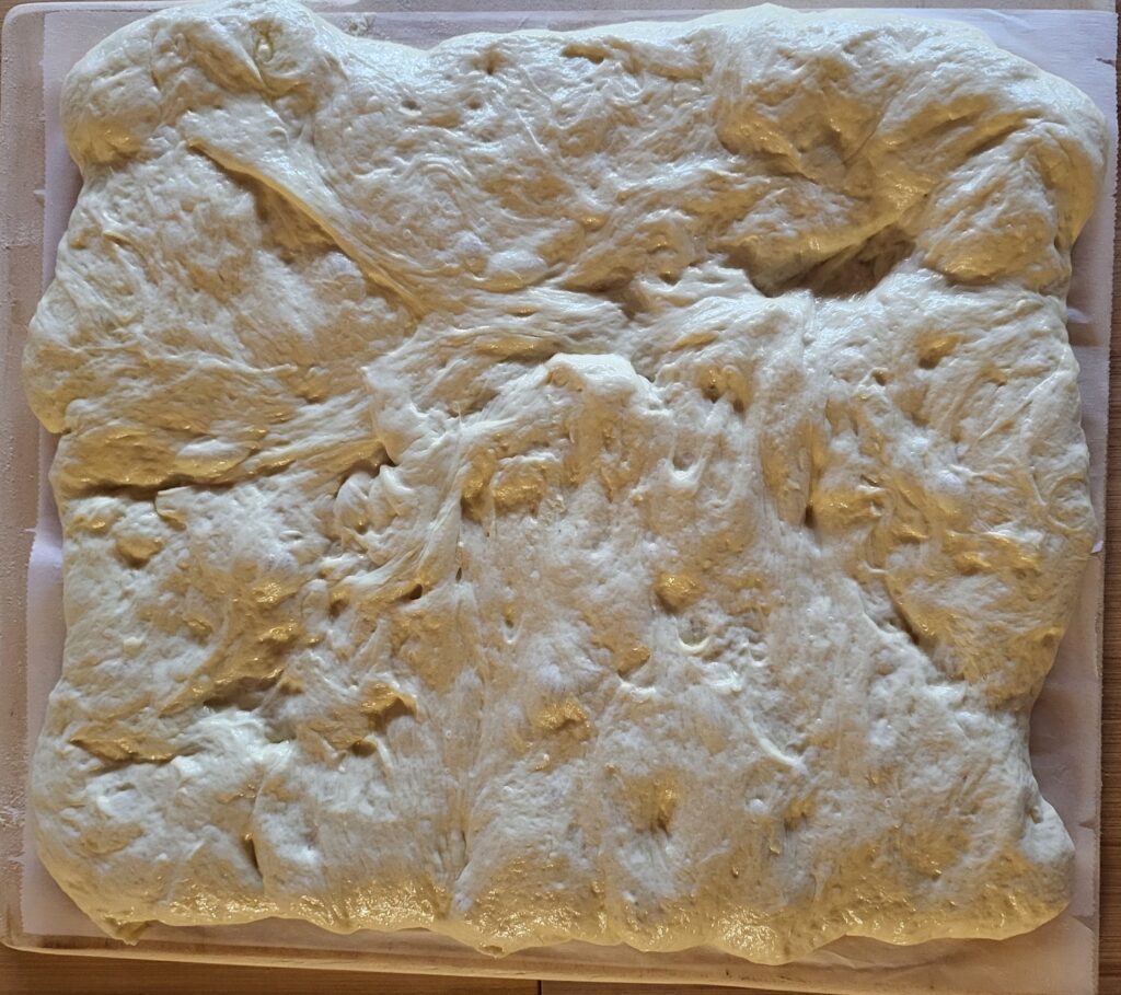 Focaccia bianca di semola da infornare