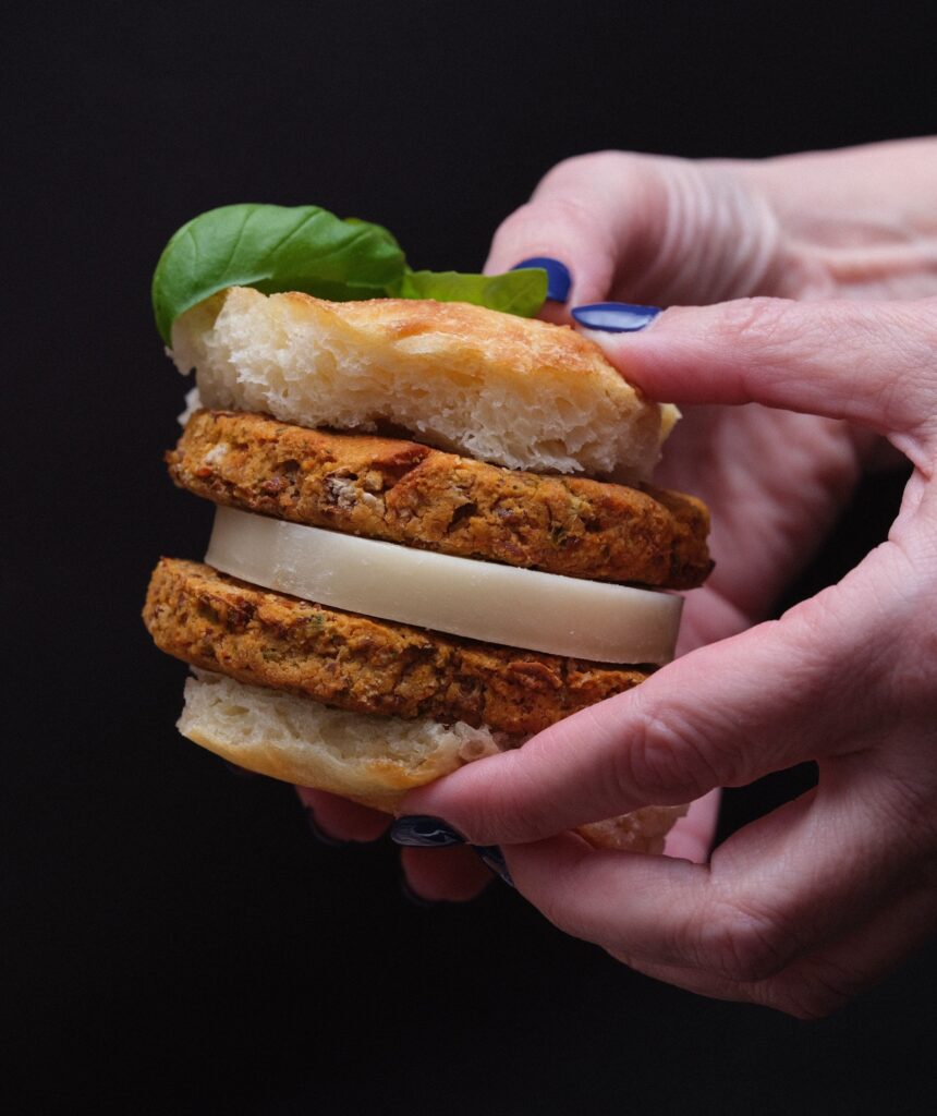 doppio hamburger di fagioli