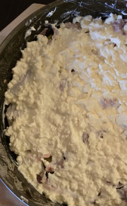 Preparazione sbriciolata con zucchine